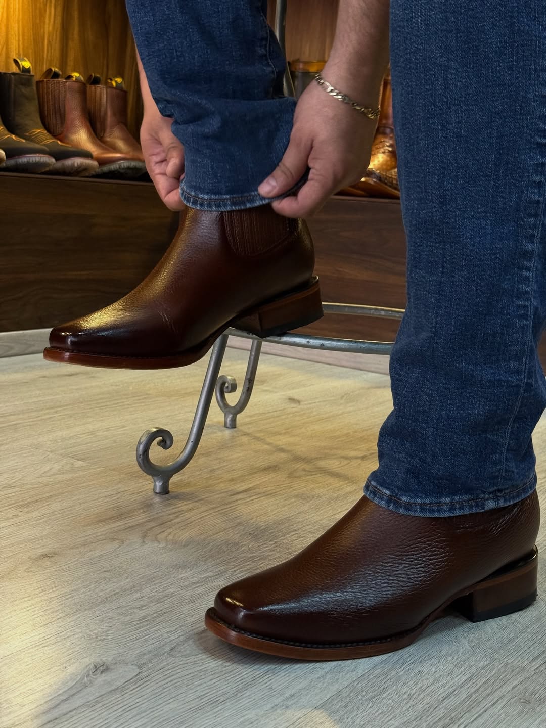 Men's Square-toe Western Cowboy Boots