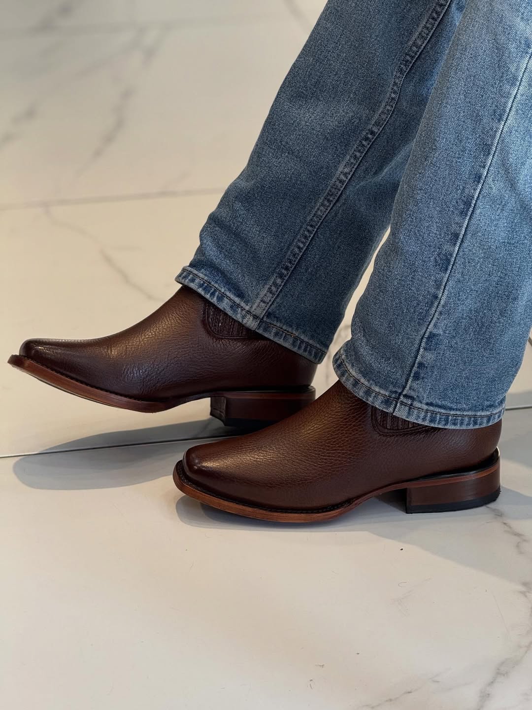 Men's Square-toe Western Cowboy Boots