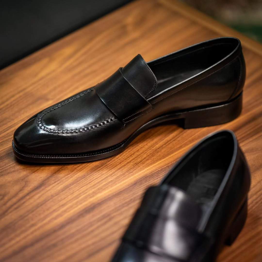 Men's Casual Leather Black Shoes