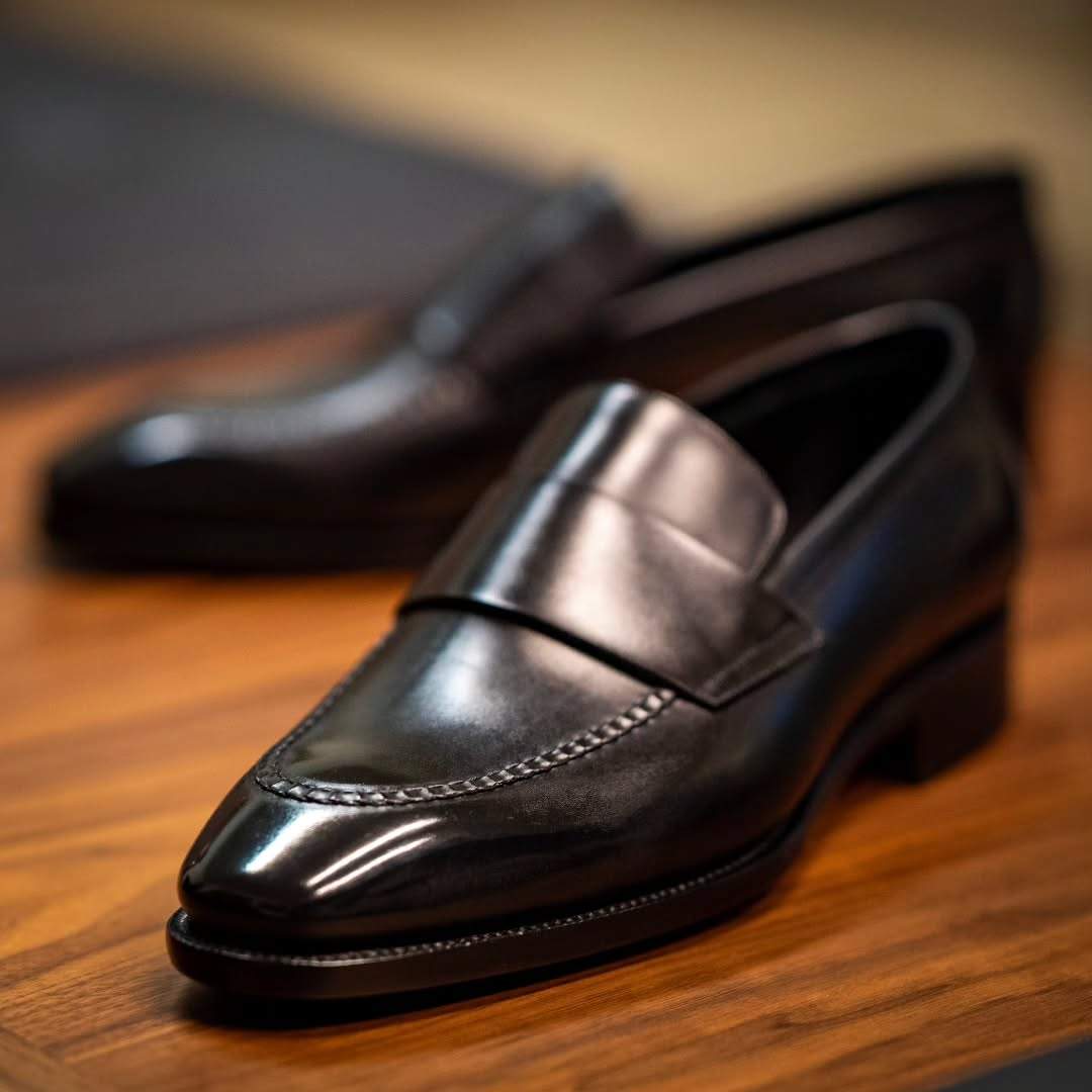 Men's Casual Leather Black Shoes