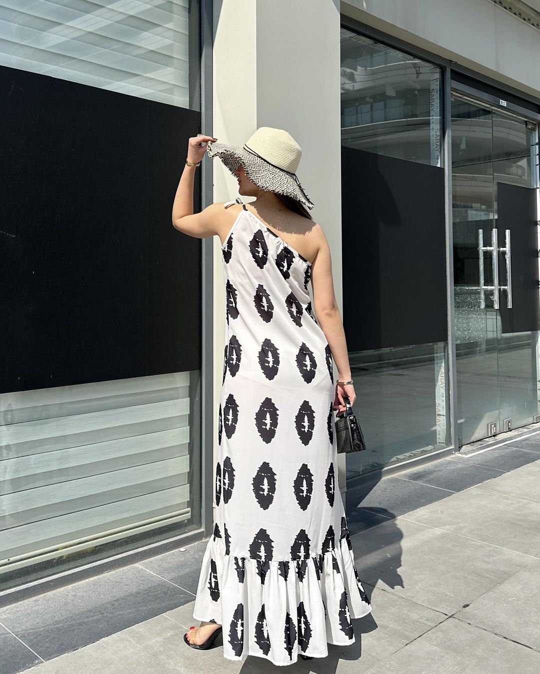 Women's One Shoulder Midi Dresses