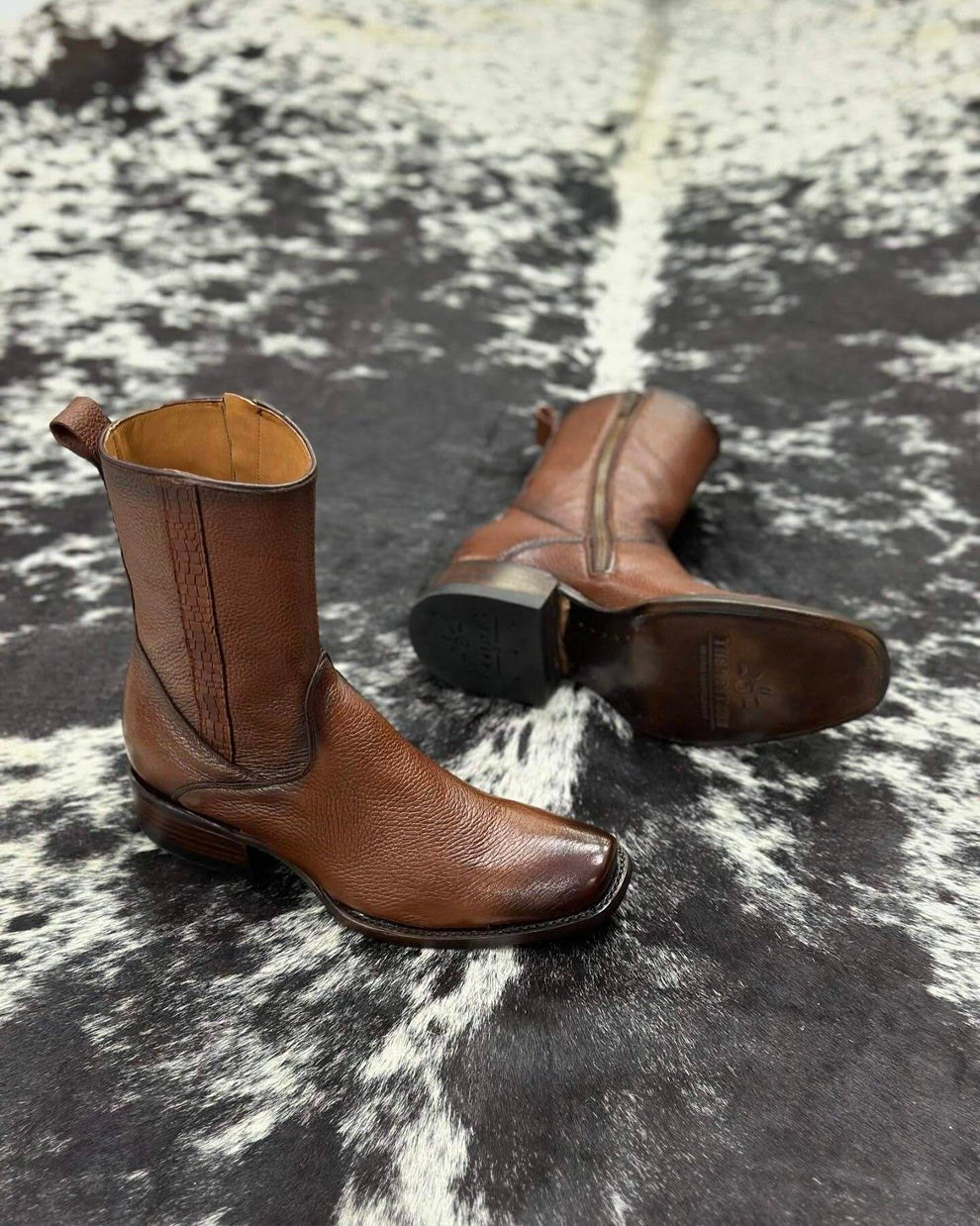Original Deerskin Western Cowboy Boots