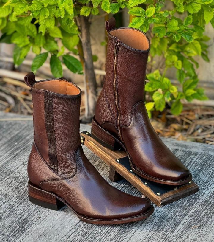 Original Deerskin Western Cowboy Boots