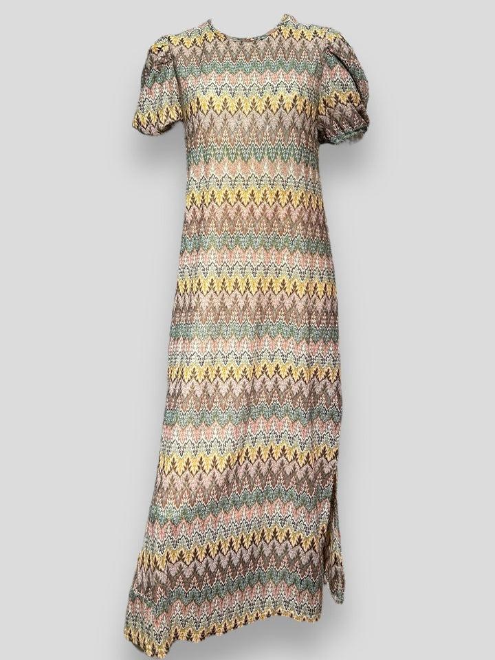Women's Straight Striped Die-cut Dress