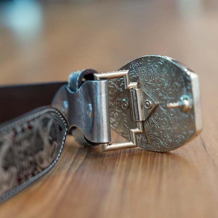 🔥Limited Time Offer 49% OFF🔥Men's Centennial Silver/Red Belt