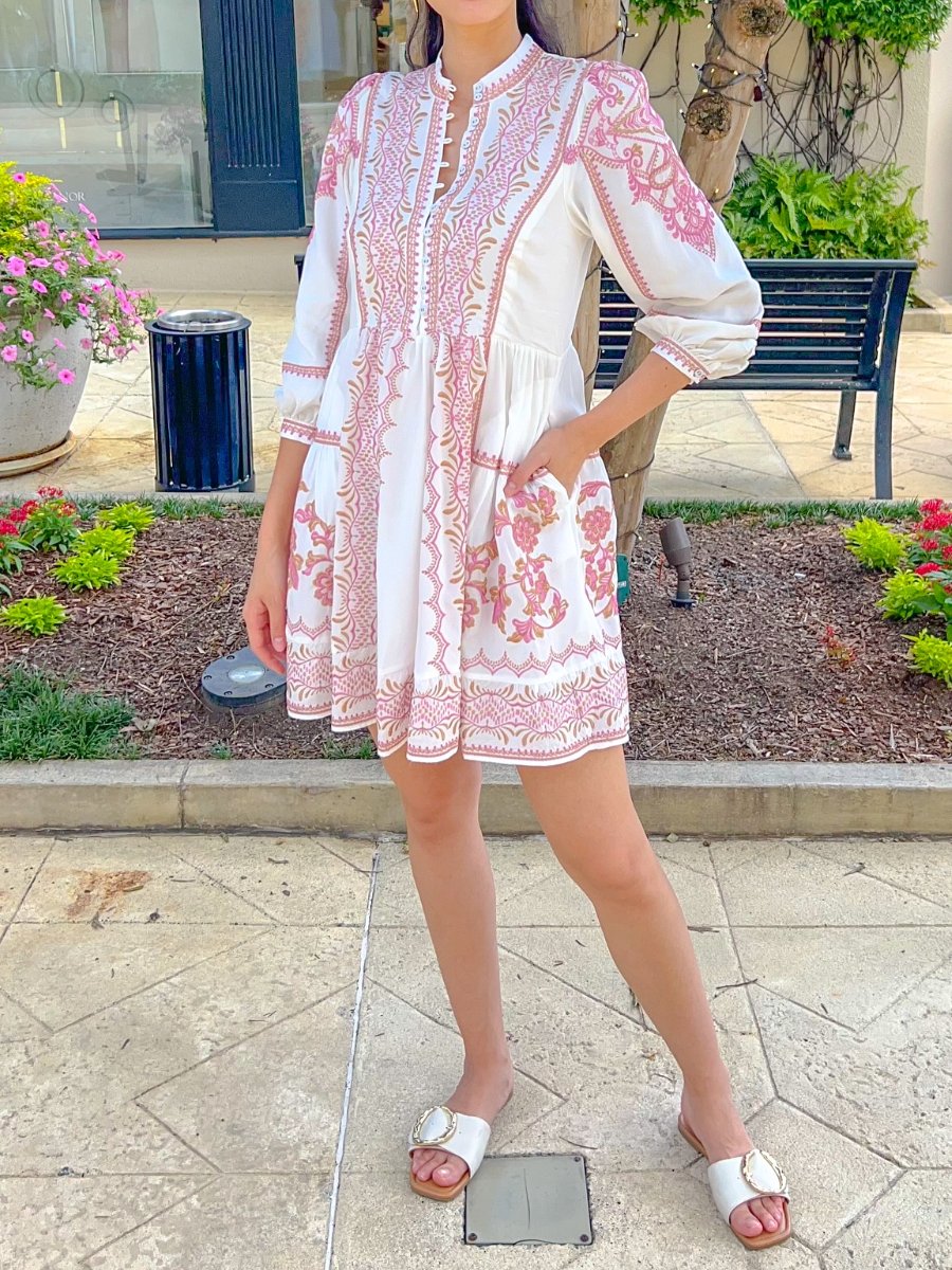 Women's Floral Long Sleeve Dress