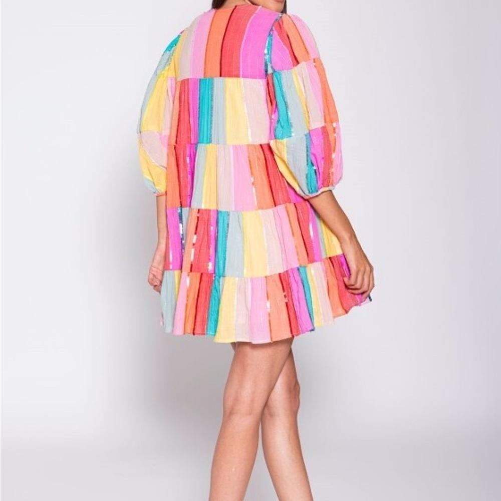 Colombe Multi Colored Mini Dress