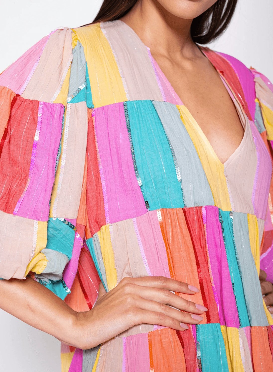 Colombe Multi Colored Mini Dress