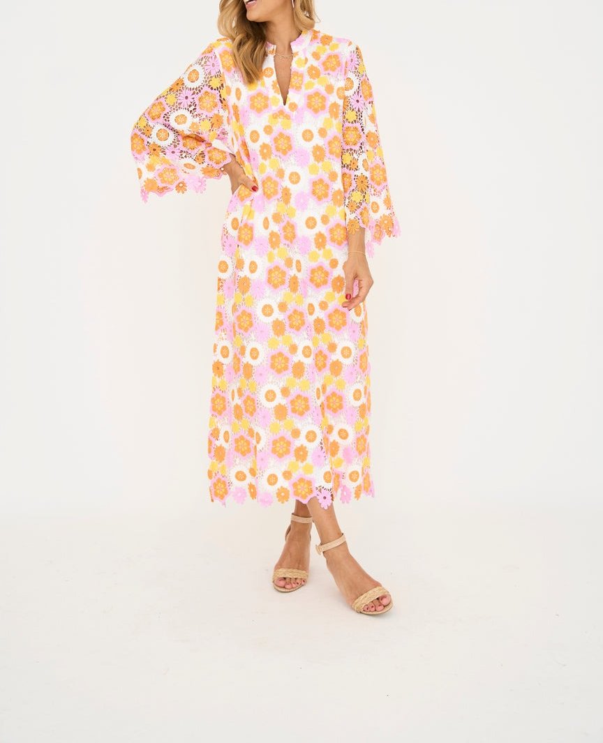 The Hali Lace Midi Dress