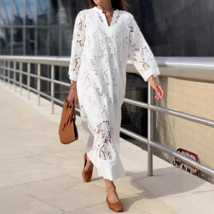 Long Sleeve Lace Maxi Dress