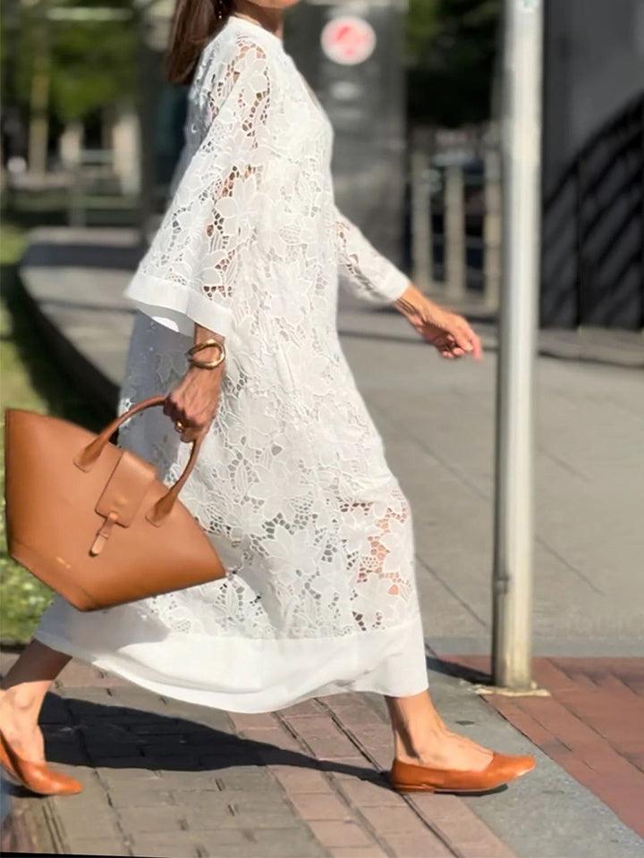 Long Sleeve Lace Maxi Dress