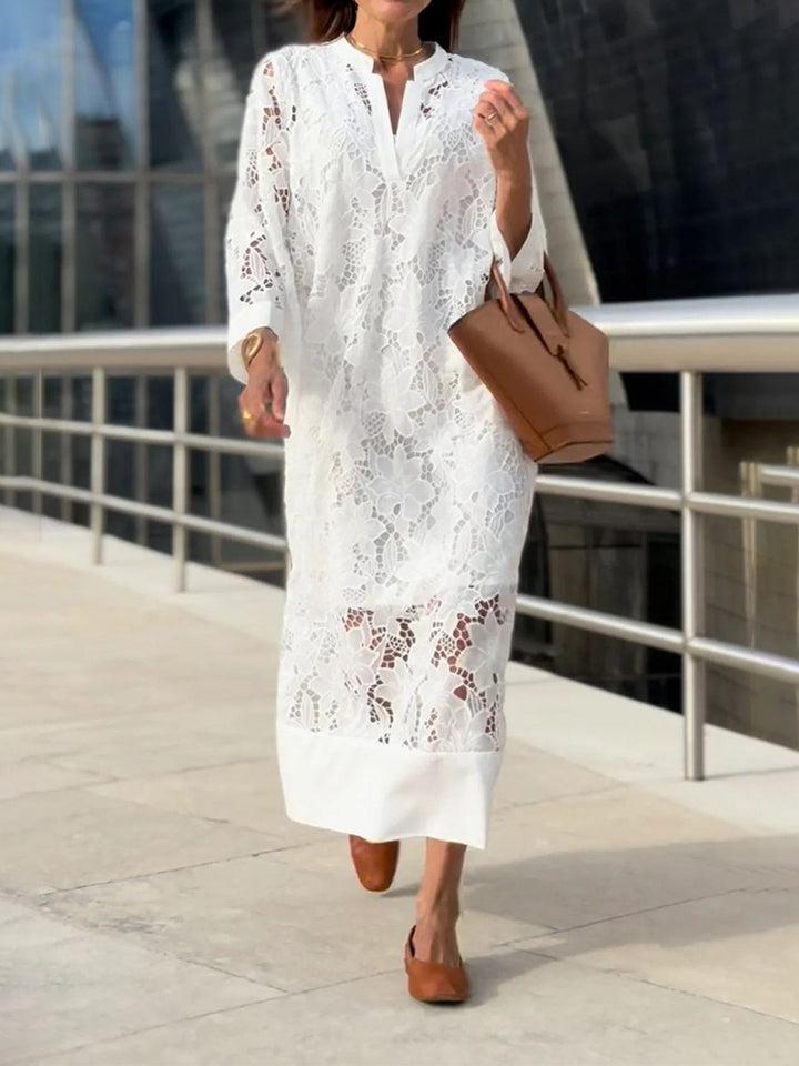 Long Sleeve Lace Maxi Dress