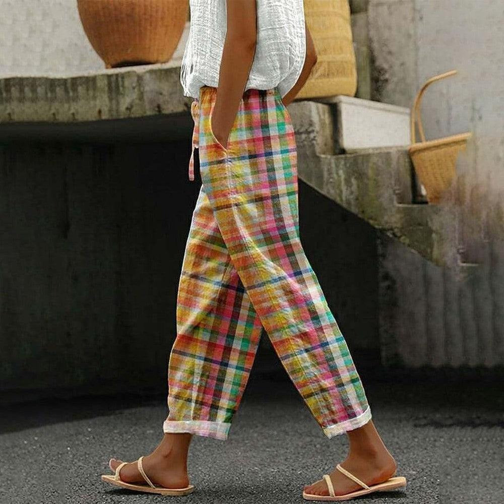 Stylish Print Side Pocket Pants