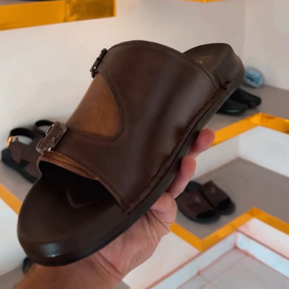 Men's Brown Leisure Slippers