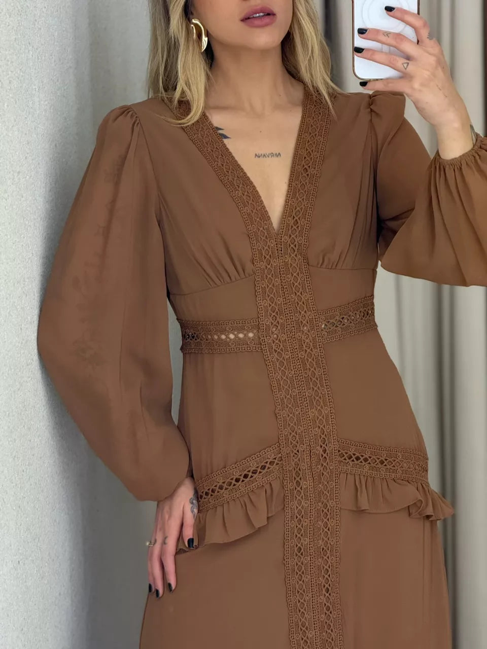 New Embroidered Long Dress