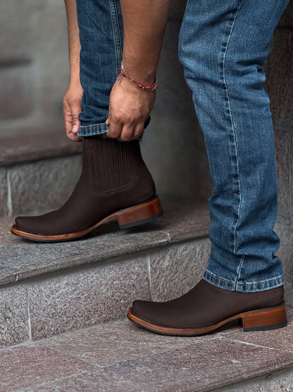 Men's Western Boots With No-Slip Soles