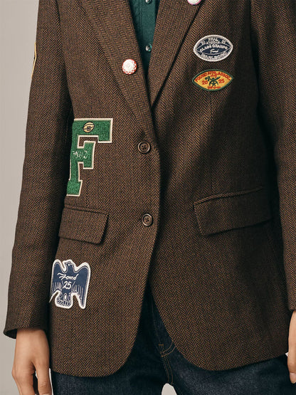 Fashion Patches Oversized Blazer