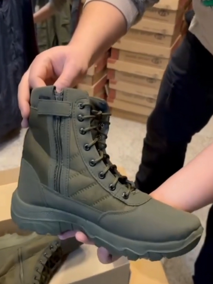 Men's Side-Zip High-Top Work Boots