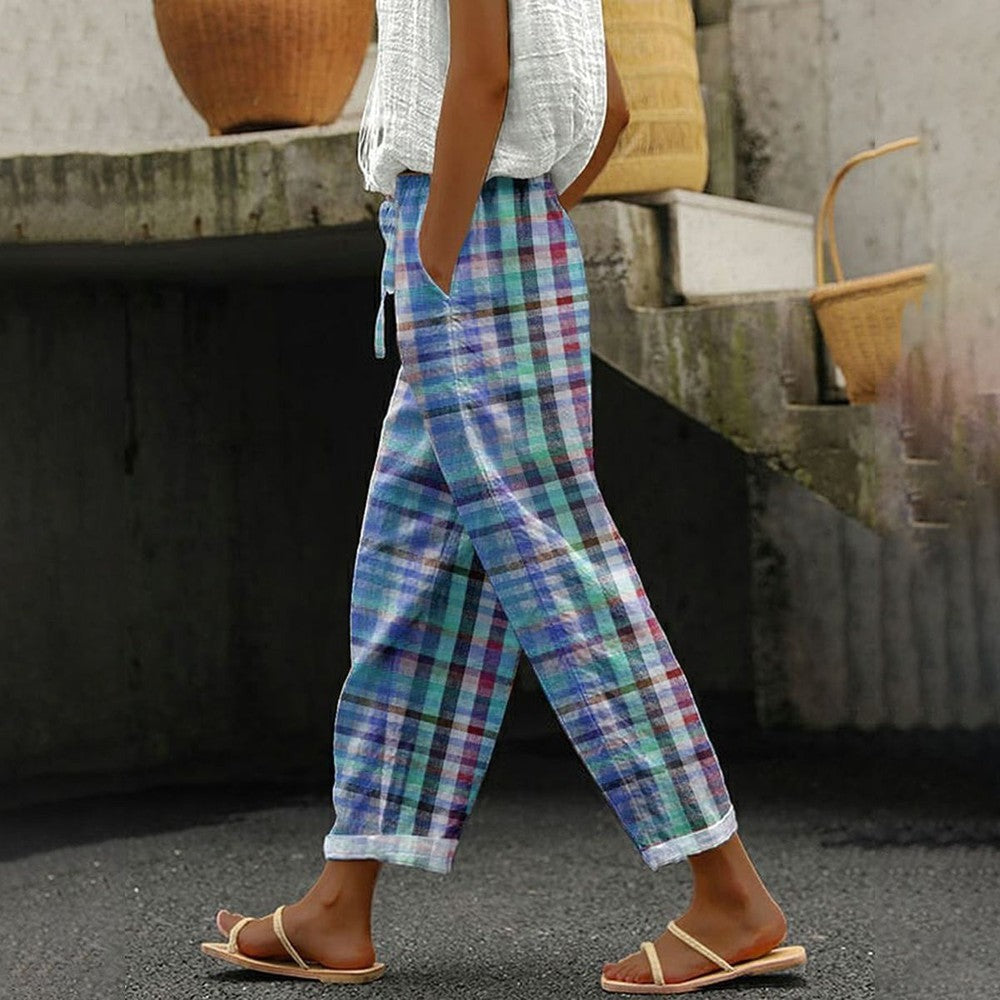 Stylish Print Side Pocket Pants