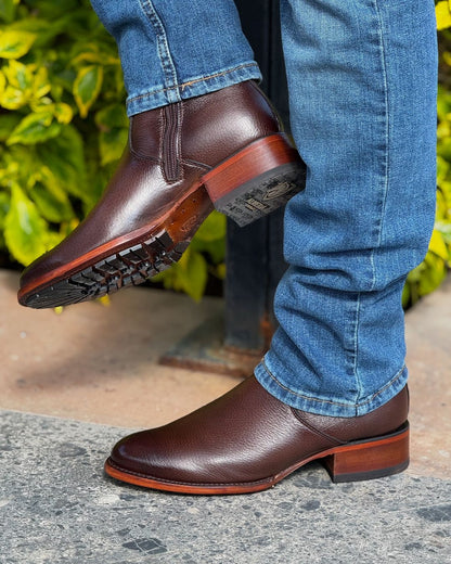 Men's New Leather Retro Western Boots