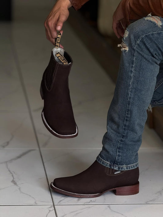 Men's Western Boots With No-Slip Soles
