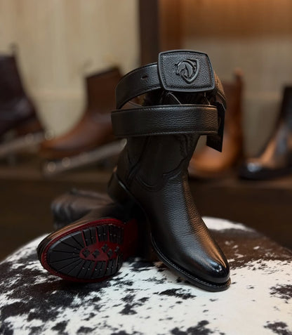 Venado Deerskin Leather Ankle Boots