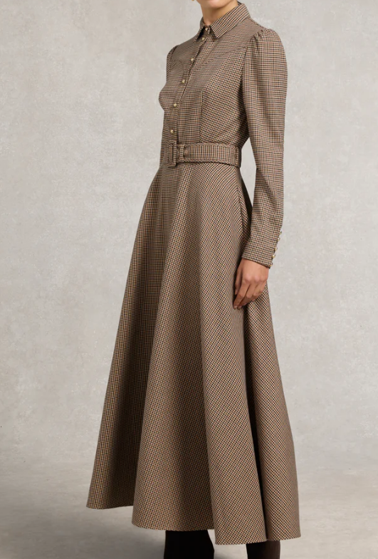 Plaid Autumn Comfortable Dress