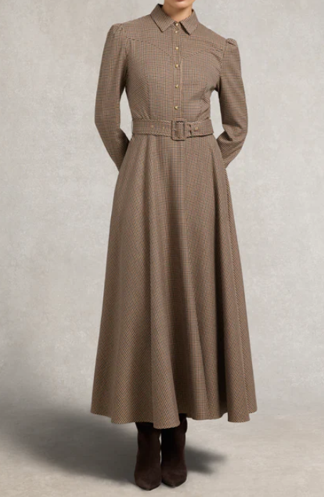 Plaid Autumn Comfortable Dress