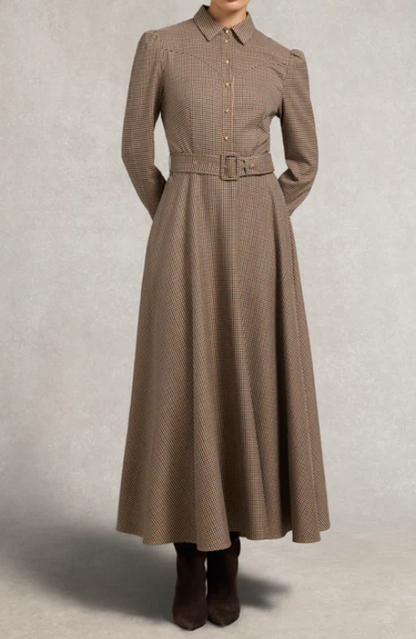 Plaid Autumn Comfortable Dress