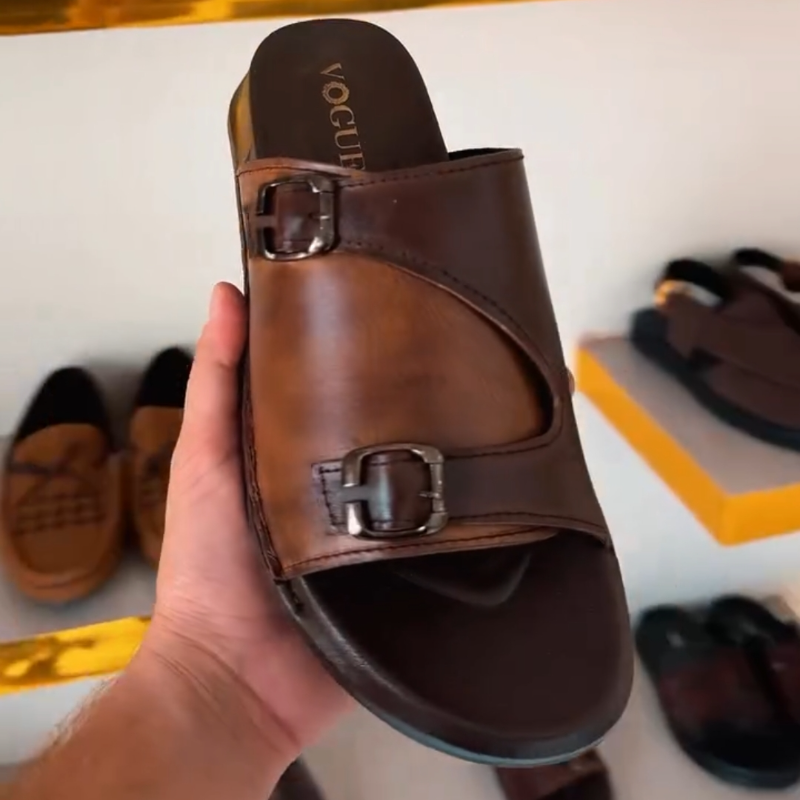 Men's Brown Leisure Slippers