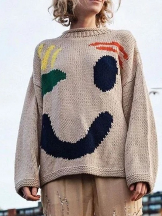 Smiley Crewneck Sweater