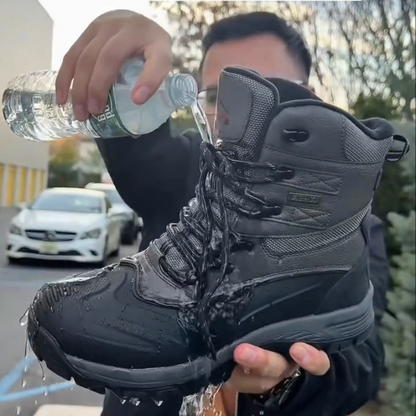 Men's Waterproof Lace-Up Ankle Boots