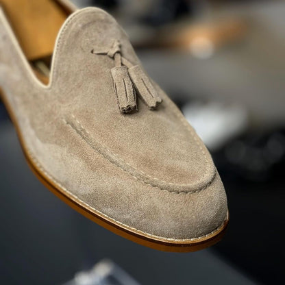 Handmade Suede Tassel Dress Shoes