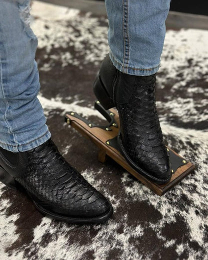 Italian Vintage Python Cowboy Boots