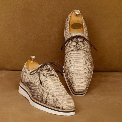 Original Cut Python Skin Top Men's Shoes