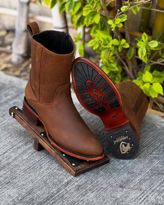 Original Brown Casual Leather Boots