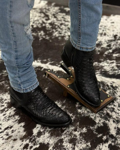 Italian Vintage Python Cowboy Boots