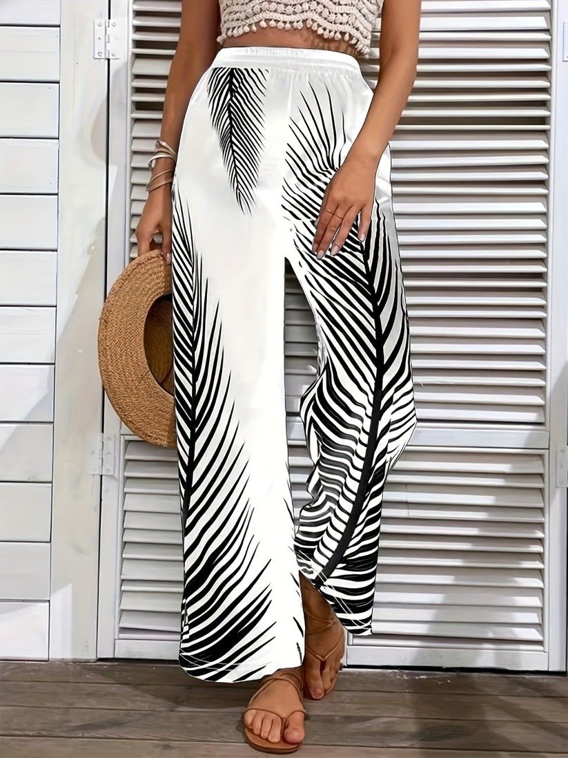 Printed Wide Leg Pants - Three Color Choices