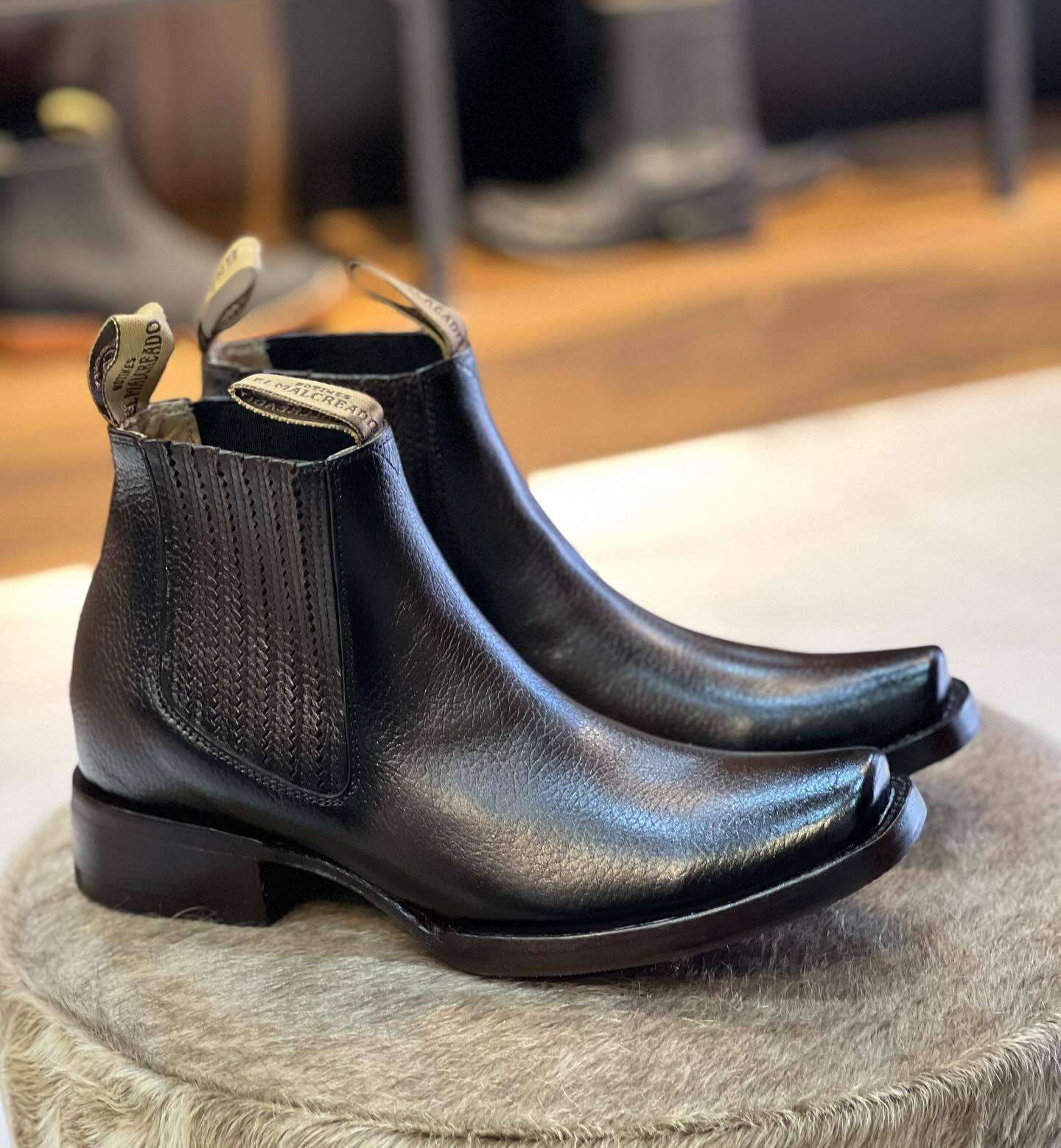 Men's Deer Leather Chelsea Boots