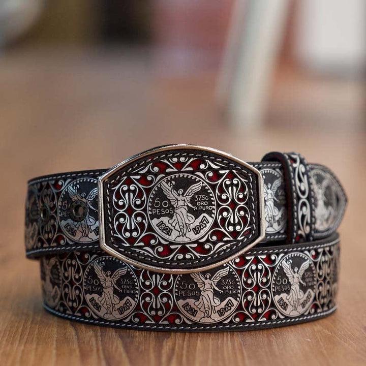 🔥Limited Time Offer 49% OFF🔥Men's Centennial Silver/Red Belt