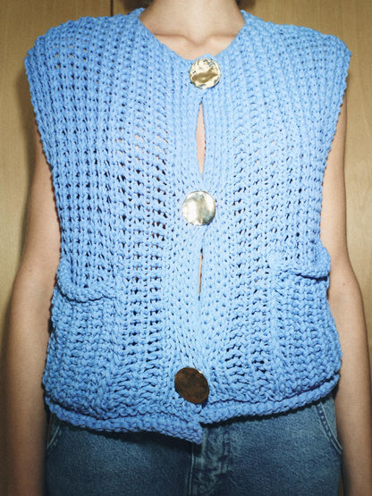 Fashion Casual V-neck Sleeveless Vest Sweater