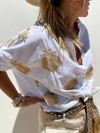 Sunlit  Elegance Blouse