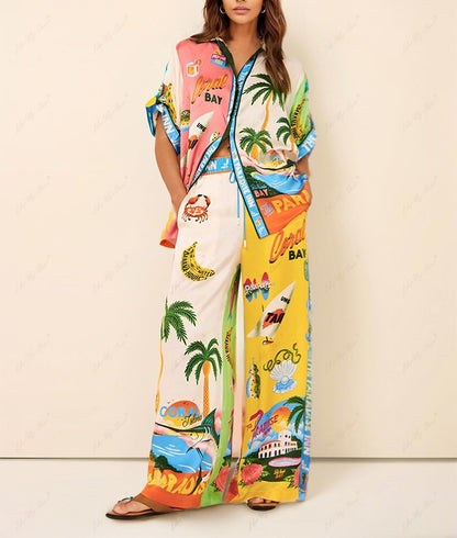 Sunny Beach Summer Style Printed Sets