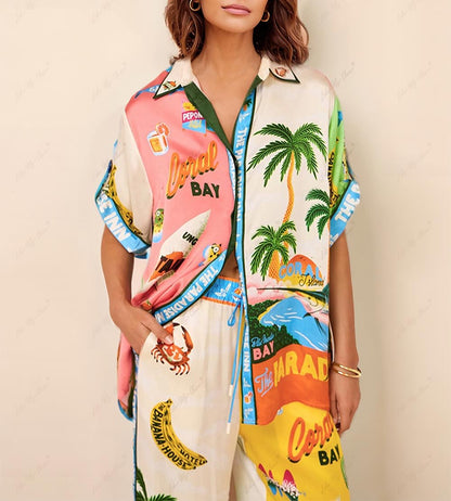 Sunny Beach Summer Style Printed Sets