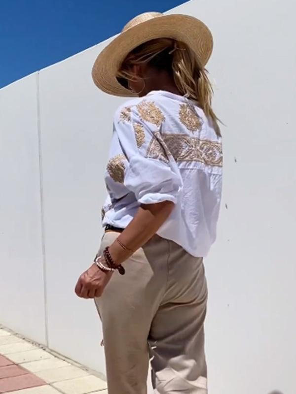 Sunlit  Elegance Blouse